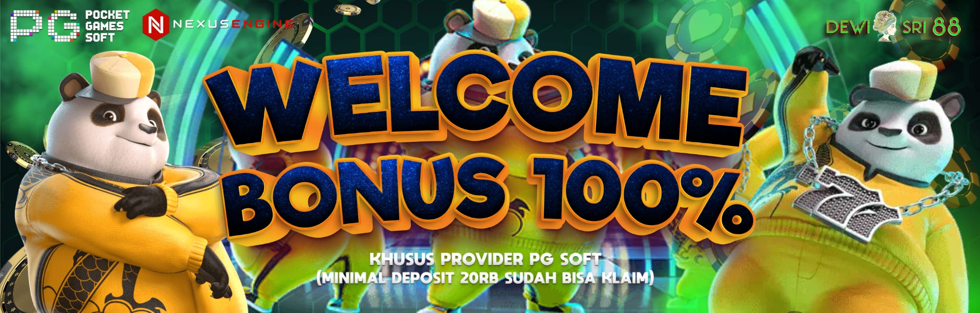 BONUS NEW MEMBER JAMINAN UANG KEMBALI 100% PG SOFTS