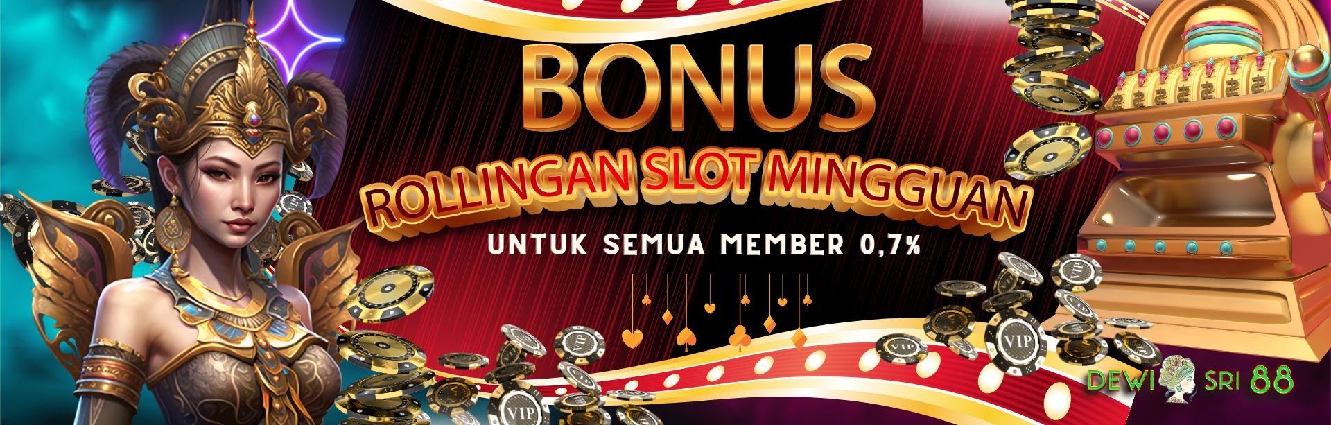 BONUS ROLLINGAN SLOT MINGGUAN 